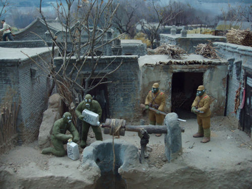 軍事紀念館中日軍向井中投毒場景復(fù)原模型