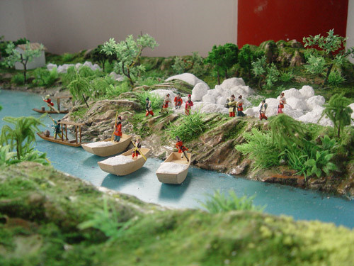 范蠡紀(jì)念館中運(yùn)鹽場景復(fù)原模型